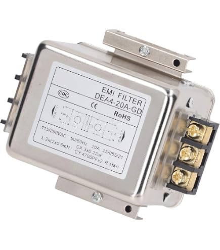 Filtre Secteur 220V 230V EMI Antiparasite 10A 50/60Hz Monophasé - Protection Électronique Puissante