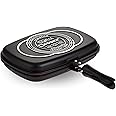 Dessini 36cm Double-Sided Grill Pan | Non-Stick, Flip Pan for Even Cooking | Multipurpose Grill, Fry, Roast, and Sauté Pan for Gas & Electric Stoves
