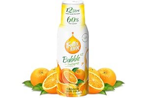 Sirop FruttaMax Orange | Moins de sucre | 60% de concentré de fruits réels | Compatible avec machine à soda 500 ml