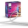 Philips Hue Gradient Lightstrip for 75 Inch TV, Sync with Media and Gaming, Smart Entertainment LED Lighting with Voice Control, Compatible with Alexa, Google Assistant and Apple HomeKit