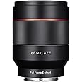 Samyang 1 AF050 F 14SFE 50mm F1.4 AF Autofocus Lens for Sony E-Mount Black Connector