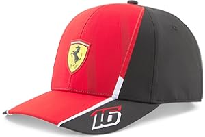 PUMA Scuderia Ferrari - Cappellino da Bambino 2023 Charles Leclerc - Rosso - Unisex - Taglia: Unica (701223368)