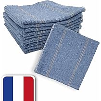 Serpillère Gaufrée Blanche - Le Lot De 5 - E.A. La Ruche