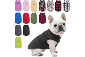 BEAUTYZOO Dog Fleece Vest Sweater Winter Jacket for Small and Medium Dogs with D-Ring Leash Cold Weather Coat Hoodie for XS S M Dogs Boy or Girls