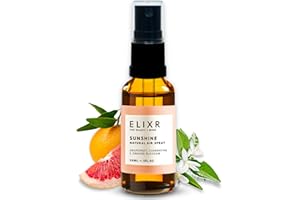 ‎ELIXR ELIXR Raumspray Sunshine 30ml I Grapefruit Mandarine Orangenblüte I 100% naturreine ätherische Öle I Raumduft, Duftspray, Lufterfrischerspray