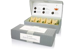 Tea Forte Black Tea Assortment - Té Negro Caja de Regalo 10 filtros pyramides de Tea Forté