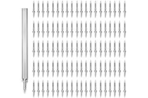 Ellxen 100 pcs Double Head Skirting Thread Seamless Nail,Double-Headed Nails,Hidden Nails for Veneer,Skirting Line Special Hidden Nails Flat Head Furniture Nails for Furniture Sofa Headboards