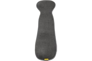 AeroMoov - Assise Air Layer - Evite à Votre Enfant de transpirer - Groupe 2/3 - Le siège-Auto ou la Poussette - Coton Bio - Anthracite