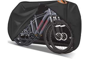 Zettum Funda de Bicicleta para 2 Bicicleta, Cubierta Protector para Almacenamiento Exterior, 600D Oxford Impermeable y Resistente Funda de Bicicleta con Hebillas Inteligentes Resistentes al Viento