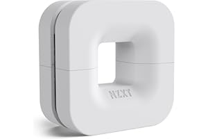 NZXT Puck - Cable Management and Headset Mount - Compact Size - Silicone Construction - Powerful Magnet for Computer Case Mounting - White