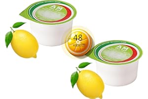 FOODAR AM Gel Cup Acquagel Limone con Edulcorante Acqua Gelificata - 48 Vasetti da 125g