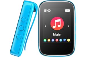 QNGEE Reproductor MP3 Bluetooth con Reproductor de música portátil de 32 GB Compatible con Radio FM Grabación de Voz Libro electrónico Calendario Cronómetro Soporte Tarjeta Micro SD de hasta 128 GB