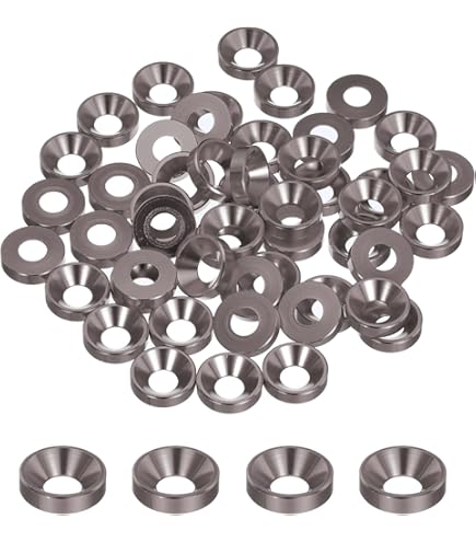 50 Rondelle Svasate M3 In Alluminio Anodizzato - Nero, Per Drone, PC E Accessori Meccanici - Foto 6