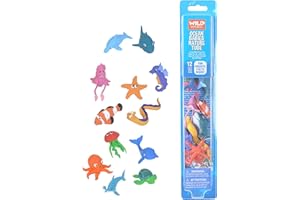 Wild Republic Nature Tube Bambino Oceano, Tubi Con Animali Di Plastica, Set Pupazzetti Di Animali, Regalo Di Compleanno, Ideale Per Giochi Interattivi
