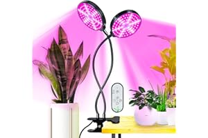 SURLABA LED Grow Light, 30W 156LEDs Lampada da Coltivazione Full Spectrum, USB Lampada per Piante con 5 Luminosità & 4/8/12H Auto Timer, Indoor Luce Piante per Semina, Crescita, Fioritura