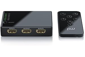 ‎PRIMEWIRE Primewire CSL - 4K HDMI Switch 5 Ports HDMI Umschalter - 3D CEC - 36 Bit Deep Color - Full HD 1080p Ultra HD 2160p Auflösung bis 4k bei 30Hz