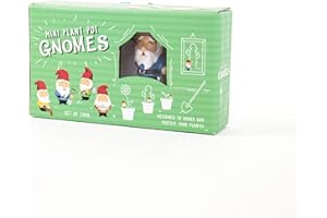 Gift Republic GR450112 Gnomes Plant Pot, Multicolor, 8 x 14 x 3,5 cm