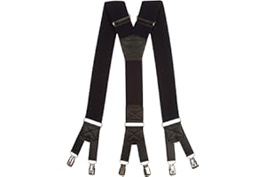 Olata Bretelles Y Extra-Larges Résistantes pour Hommes, avec Design à Six Pinces - 5 cm