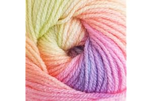 JAMES C. BRETT Wendy Wools Giggles Rainbow Double Knitting 100g Ball Multicoloured (WG02)