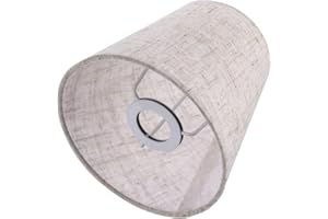 Luxshiny - Paralume in tessuto a bolla per tavolo, casa, hotel, ristorante (lino)