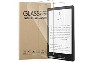 MEMELOKA Vetro Temperato per Kindle Paperwhite (12th Generation-2024) and Kindle Colorsoft Signature Edition 2024, 2 Pezzi Durezza 9H Antigraffio HD [Anti-Impronta][Senza Bolle] Pellicola Protettiva