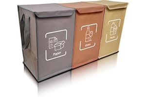 NYIKA -Contenitori Raccolta Differenziata - Raccolta Differenziata Interno - Portabiancheria Salvaspazio - Cesto Porta Biancheria - Cesta per giochi Bambini - Sacchetto (Cake)