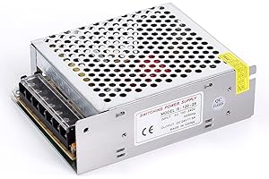 24V 5A 120W DC switching power supply AC 100V/240V to DC-24V power adapter, ANGEEK transformer constant voltage, suitable for LED strips, cameras, surveillance systems, lighting projects, etc.
