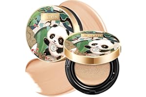 CATKIN Panda Land Cushion Foundation, Fond de Teint BB Creme, Anticernes, Anti-Terne et Anti-Rougeurs, Hydratation 24H, Sheer Finish, pour les Peaux Sensibles, avec Recharge, 15g*2