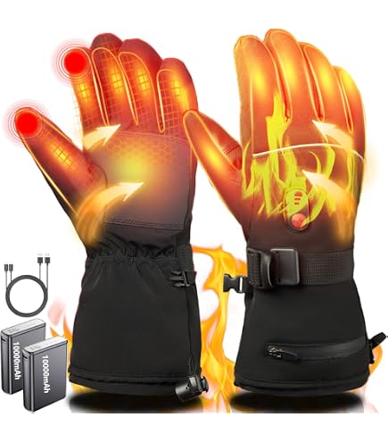 Guanti Riscaldati USB Unisex Auniq - Con 3 Livelli Temperatura, Touchscreen E Bussola, Impermeabili