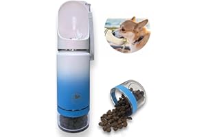 BELCKA LTD BEST CARE FOR YOUR HOME Belcka- 3in1 Portable Dog Water Bottle- 420ml Premium Stainless Steel Pet Drinking Bottle, Hot Water for 12h, Travel Dog Water Bottle with Food Container, Puppy Water Dispenser & Drinking Feeder