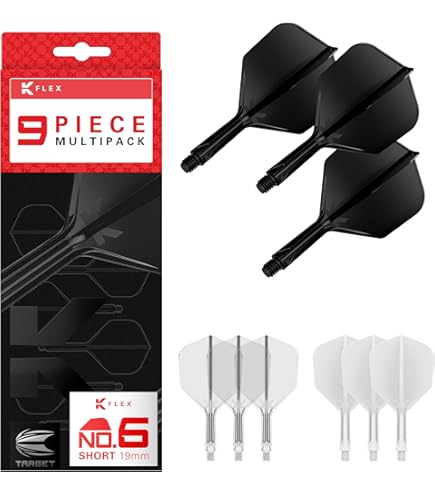 KOTO - Fléchettes Black Academy Brass 90% 23 G, Noires, 55.0x8.6mm KOTO - Fléchettes Black Academy Brass 90% 23 G, Noires, 55.0x8.6mm
