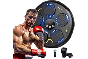 VOLLO Music Boxing Machine, Bluetooth Boxing Machine Wall Mounted with Boxing Gloves, Boxing Machine Equipment Punching Pads for Adults