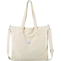 Makukke Tote Bag Draagtas Van Koord Damesschoudertas Grote Shopper Schoudertassen Handtas Voor Werk Kantoor Reizen School,Beige