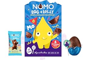 PVL TRADE Vegan Milk Chocolate Easter Egg with Lolly and Chocolate Easter Bunny by NOMO with Easter Activity - Dairy Free - Gluten Free - Egg Free - Nuts Free