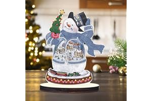 Starnearby DIY Diamond Painting Weihnachtsdeko, 5D Diamant Painting Kit, Diamant Malerei Kunst Set Weihnachten Ornamente Geschenke (Schneemann C)