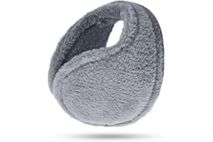 JXCTNNU Fleece Earmuffs Unisex Winter Warm Earmuffs Cold-Weather Earmuffs Foldable Thicken Earmuffs Cold Protection Ear Warmer Behind Head Earmuffs for Outdoor Cycling Running Skiing