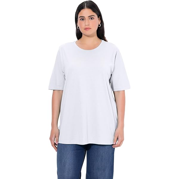 Leggings Femme Ulla Popken En Coton - Coupe Slim, Taille élastique, Certifié Oeko-Tex