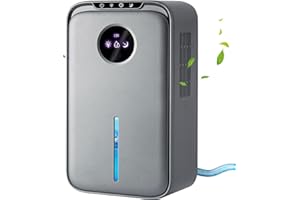 Lonxfy Dehumidifiers for Home - 2.5L Dehumidifier for Bathroom Portable Small Dehumidifier for Bedroom Room Wardrobe Closet RV Garage, Silver