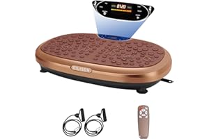 EILISON 3D Vibration Plate Exercise Machine FitMax - Whole Body Workout Vibration Fitness Platform w/Loop Bands - Home Training Equipment for Recovery, Wellness, Weight Loss