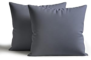 Home Sweet Home UK Outdoor Cushions Waterproof Filled 2 Pack 45x45cm With Invisible Zippered Outdoor Garden Cushions Waterproof 18"x18" With Cushion Covers For Living Room Garden Sofa Bedroom
