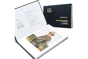 Paul Rubens Watercolour Paper Pad, High Absorption Watercolor Block, 100% Cotton & Acid-Free Cold Pressed Medium Grain Paper for Art and Mixed Media, 20 Sheets, 140lb/300gsm, Size 7.87’’ x 5.43’’