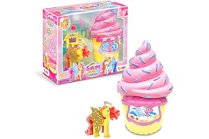 GALUPY Unicorn - Set de Jouet Licorne Café Crème , Figurine Licorne avec Cupcake & Accessoires - Idée Cadeau Licorne Fille & Garcons