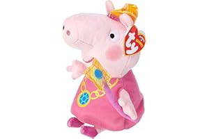 Ty - Beanies - Peppa Pig - Princesse Peppa - Peluche Douce 15 cm