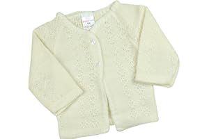 BabyPrem Baby Cardigan Jacket Boy Girl Buttons Soft Knitted Newborn - 3 Months V-Neck Long Sleeve