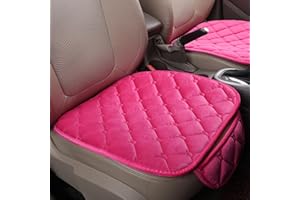 bangminda Auto Sitzauflage Sitzkissen Sitzbezüge Universal Plüsch Sitzauflagen Vordersitzbezüge Rücksitzbezüge Rücksitzkissenbezüge Auto Fahrzeug Sitzschut (2 Vordersitzbezüge, Rosa)