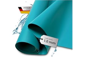 TeichVision - Premium PVC Teichfolie türkisblau - Stärke 1 mm - 6 m x 4 m/PVC Folie türkisblau geeignet für Teiche, Biotope, Naturschwimmbäder