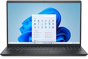 Dell Inspiron 15 3535 15.6 inch FHD+ (1920 x 1080) Laptop, AMD Ryzen 5 7520U Processor, AMD Radeon Graphics, 8GB RAM, 512GB SSD, Windows 11 Home, English Keyboard, Carboon Black
