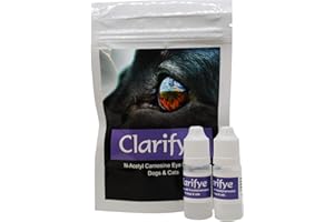 ACE CANINE Clarifye | Cataract Eye Drops For Dogs | With N Acetyl Carnosine | 2x10ml | Therapeutic Eye Lubricating Drops For Dry Eyes | Improve Vision Clarity & Health