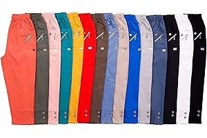 NORDBURY Women Cherry Berry Cropped Trousers Pedal Pushers for Womens 3/4 Length Elasticated Waist Ladies Capri Crop Summer Travel Pants Sizes UK 10-24