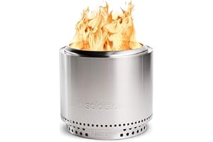 Solo Stove Bonfire Brasero sin Humos con Soporte 2.0 | Incl. Maletín, Accesorio de Camping portátil para Quemar Madera, con Bandeja de Cenizas extraíble, Acero Inoxidable, 49,5 x 44,5 cm, 9 kg